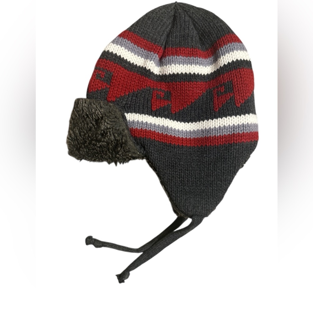 Knit Beanie lined w ear protectors